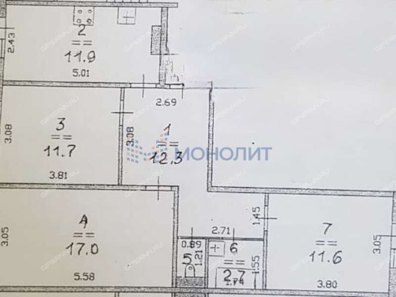 трёхкомнатная квартира на улице Адмирала Макарова дом 4 к5